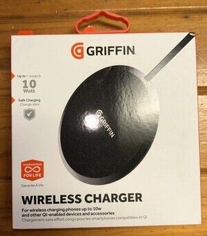 Griffin Wireless Charger 10W Qi Safe Charging Pad Black Universal